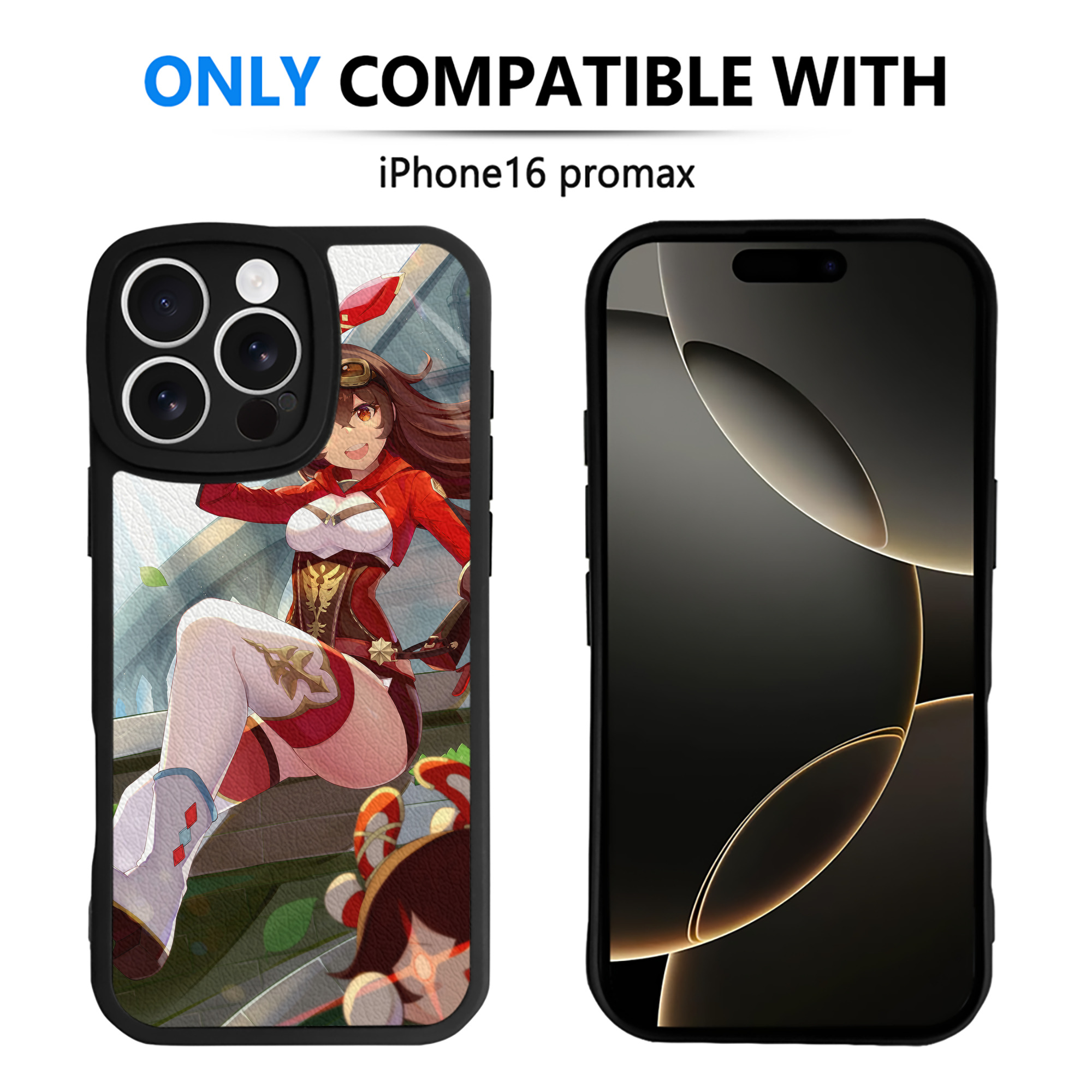 げんし神 genshin 【iPhone 16シリーズ対応】シリコンスマホケース（レザー調） 材質：シリコン